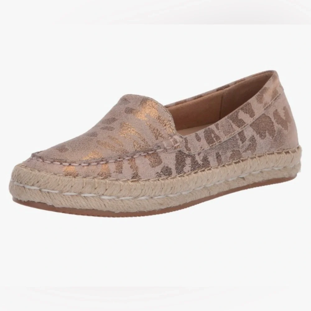 Naturalizer Women Leather Alexa Espadrille Flat - Like New